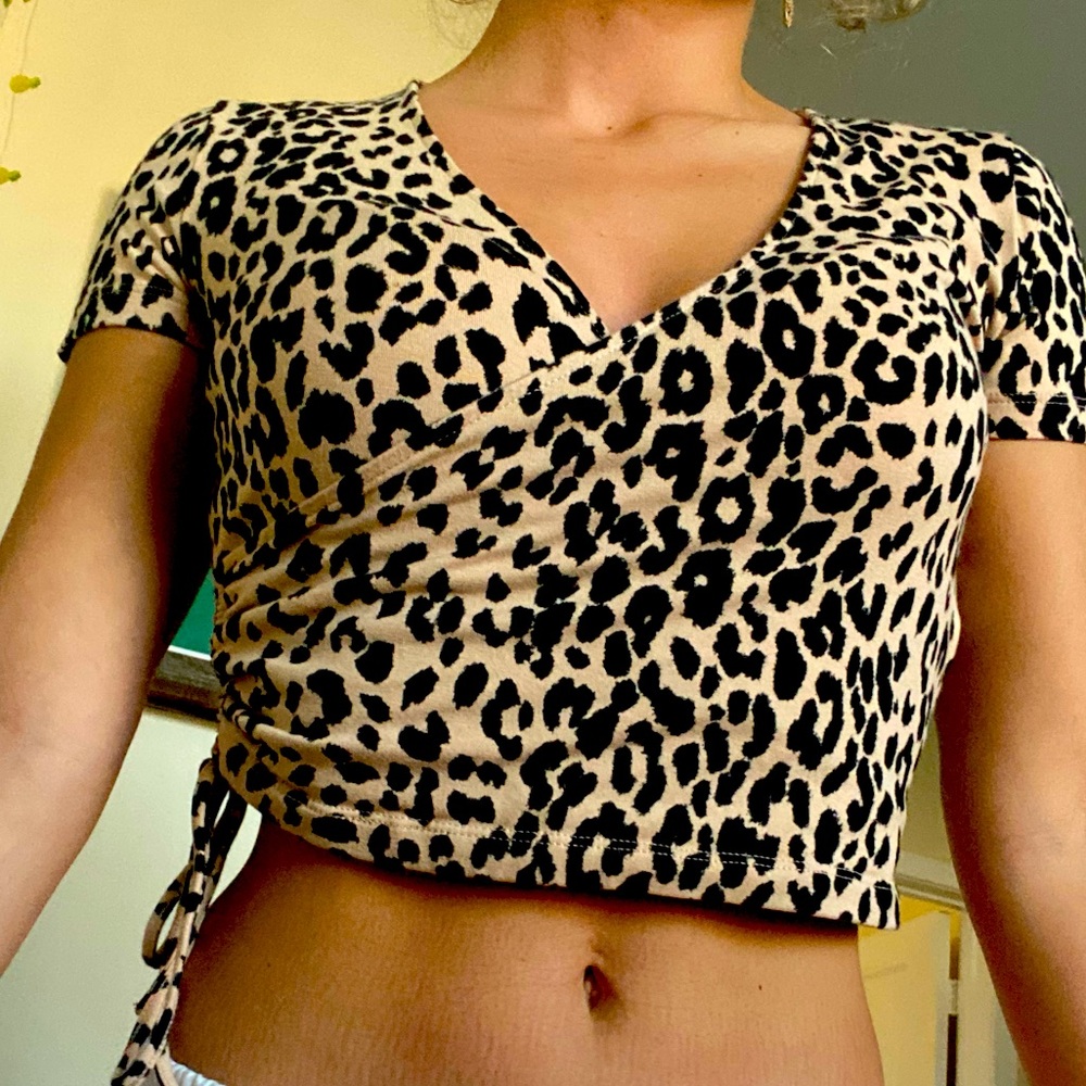 Cross crop top